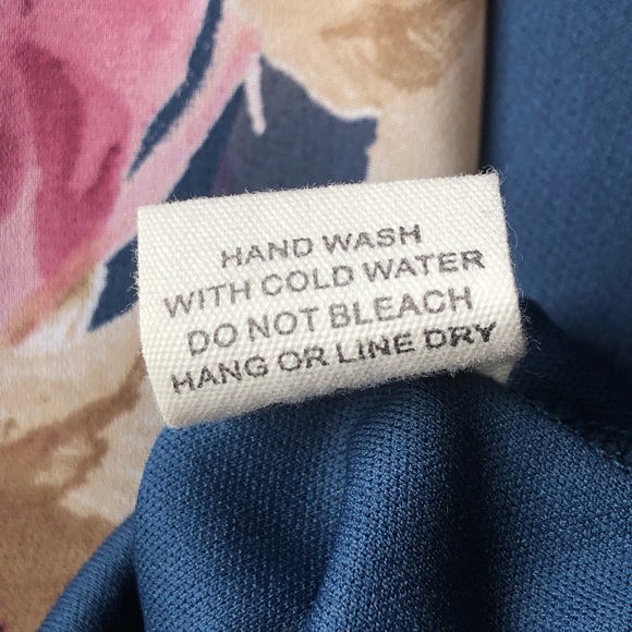 Peach Love California Blue Floral Print High Waisted Halter Neck Chiffon Romper - Picture 14 of 16